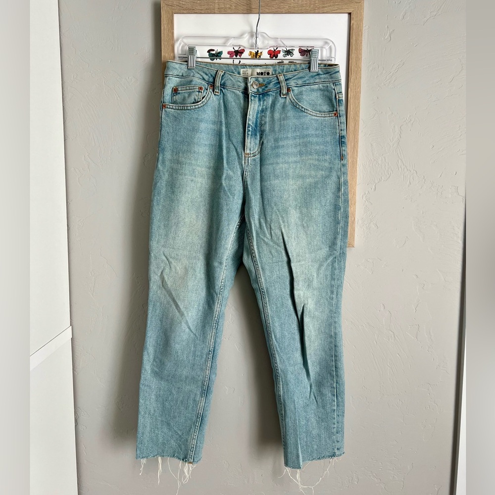 Topshop Moto Straight ankle denim